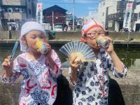 担いだ後の一杯!