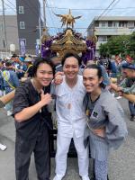 中学からの親友と初の宮神輿